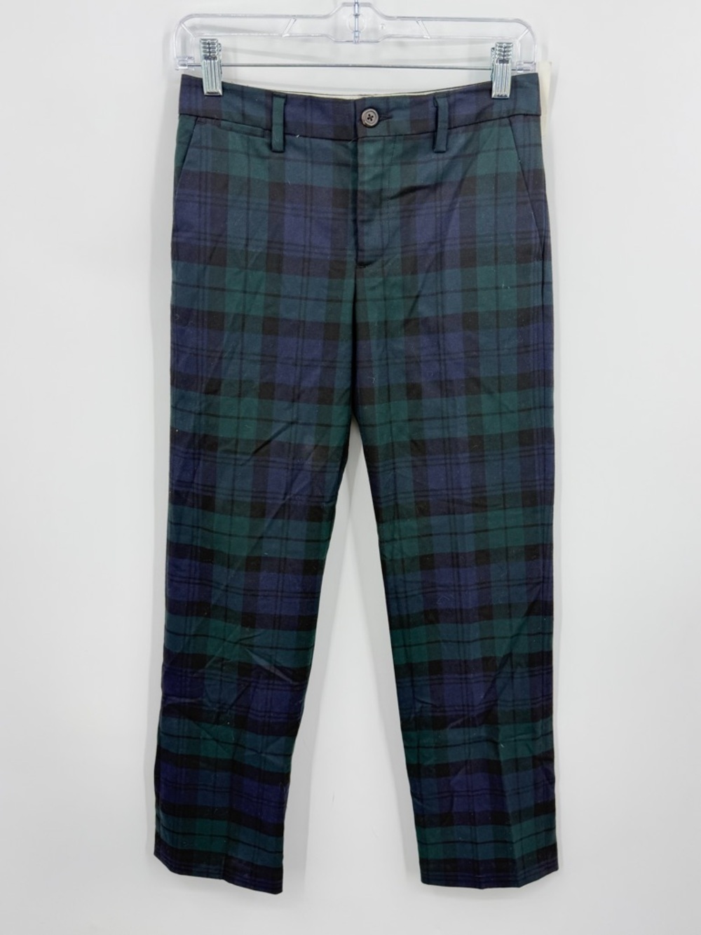 NWT polo Ralph Lauren tartan plaid pants boys sz 14 27x27” blue green